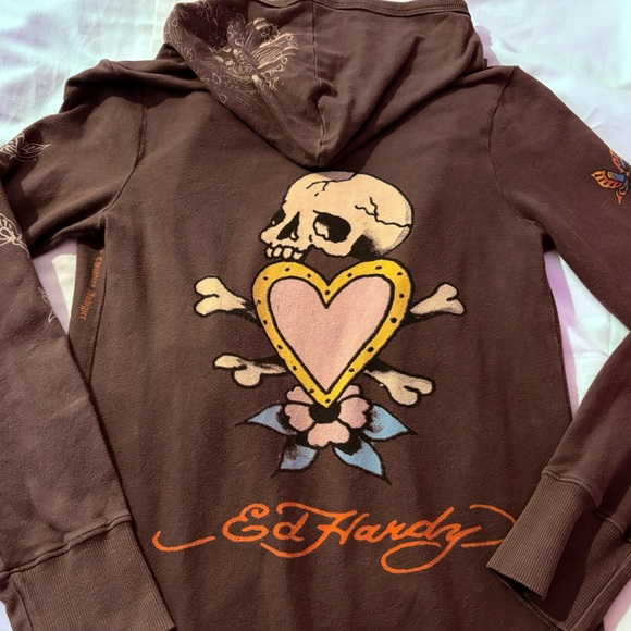 Vintage Ed Hardy Hoodie, Size Small - Picture 2 of 5